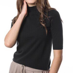 NWT! DongLi - 100% Cashmere Crew Neck Sweater in Black